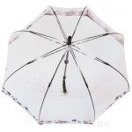 Зонт трость женский прозрачный Fulton L042 3727 Цветы