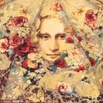Зонт женский LAMBERTI 74747 (14931) Никас Сафронов "Фрагментарное явление Джаконды"