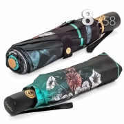 Зонт Три Слона L-3825 (P) 18274 Цветочное королевство зеленый (сатин)