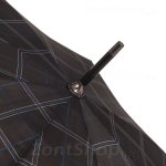 Зонт трость мужской Lantana LAN829 15504 Черный в клетку