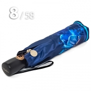 Зонт Три Слона L-3825 (Q26) 18845 Цветы синий (сатин)