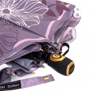 Зонт Три Слона L-3680 (B) 18011 Цветы Графика серый, женский