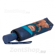 Зонт женский Diniya 177 17670 Кот под зонтом (сатин)