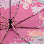 Зонт женский Три Слона 125-B 6167 Цветочная композиция розовый (сатин)