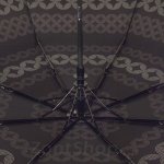 Зонт женский Doppler 730165 G 24 Fiber AC Graphics 12172 Орнамент серый