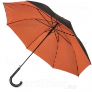 Зонт трость Glamur 907178 16878 Оранжевый/черный (двусторонний)