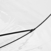 Зонт трость прозрачный (белая ручка) Style 1572 17041