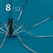 Зонт Три Слона L-4806 (F) 17905 Цветы Бирюзовый, компактный