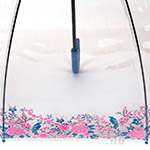 Зонт трость женский прозрачный Fulton L042 3303 Синяя птица - приносит удачу, исполняет желания