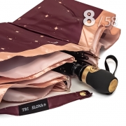 Зонт Три Слона L-3802 (A) 18854 Орнамент Коричневый (сатин)