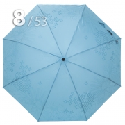 Зонт Три Слона L-4898 (C) 17909 Цветы Графика Голубой, компактный облегченный