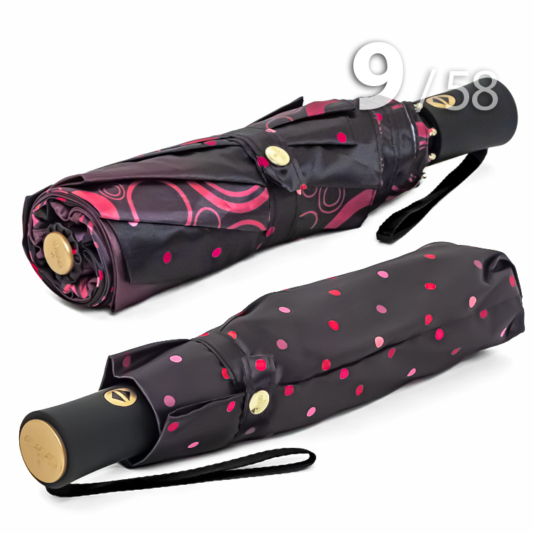 Зонт Три Слона L-3995 (A) 18089 Круги, горох розовый (сатин)