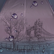 Зонт женский Diniya 163 (17201) Лондон Тауэрский мост (сатин)