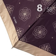 Зонт Три Слона L-3802 (A) 18850 Орнамент Черный (сатин)