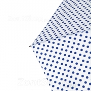 Зонт женский DripDrop 988 16586 Белый синий горох
