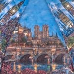 Зонт женский Trust 33377 (14988) Лондон. Дождь