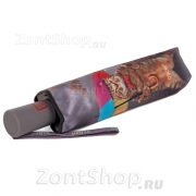 Зонт женский Diniya 177 17666 Кот под зонтом (сатин)