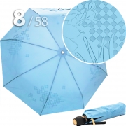 Зонт Три Слона L-3898 (C) 18365 Цветы Графика Голубой