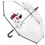 Зонт детский прозрачный ArtRain 1511 (13207) Далматинец с мишкой