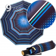 Зонт Три Слона L-3994 (A) 18001 Горох Полоска Голубой