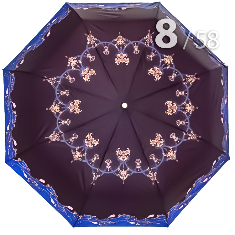 Зонт Три Слона L-3899 (B) 18432 Цепочки синий, женский