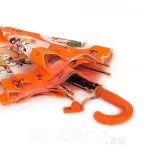 Зонт детский со свистком Torm 14805-1 13148 Аниме оранжевый полупрозрачный
