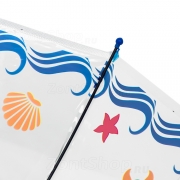 Зонт детский прозрачный, свисток Diniya 2651 (16307) Дельфин