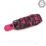 Зонт женский H.DUE.O H224 (10) 14666 Клетка Розовый