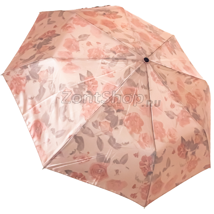 Зонт Три Слона L-3880 (A) 18774 Пионы двухсторонний золотой (сатин)