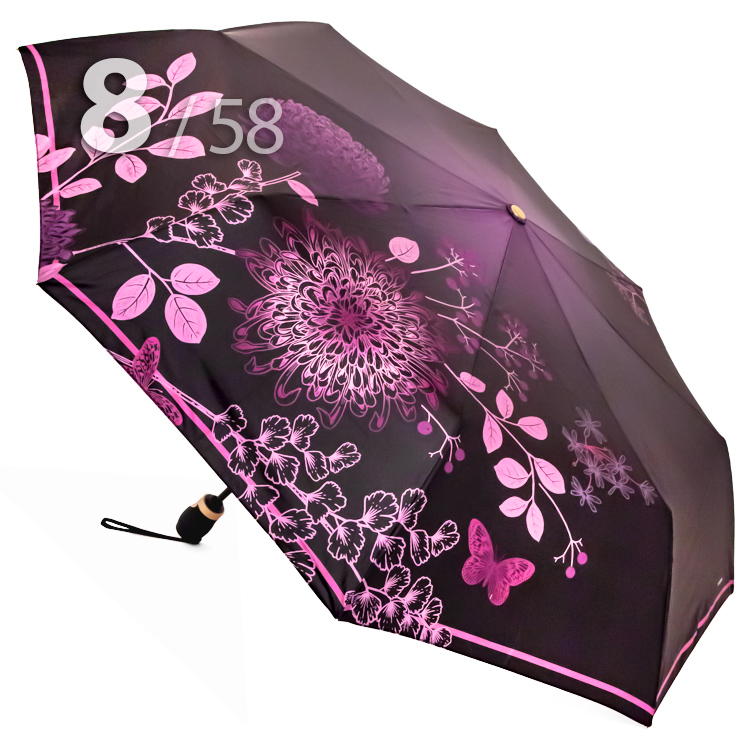 Зонт Три Слона L-3851 (C) 18034 Хризантемы Сиреневый