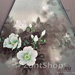 Зонт женский Zest 23815 3682 Цветы на сером
