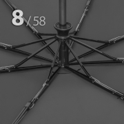 Зонт Три Слона M-8820 Черный двойные спицы