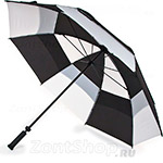 Зонт гольфер Fulton S669 2986 Stormshield Черно-белый Ветроустойчивый