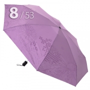 Зонт Три Слона L-4898 (C) 17908 Цветы Графика Сиреневый, компактный облегченный