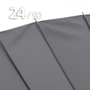 Зонт трость Ame Yoke L90-24 (03) Серый (супер большой купол, чехол на лямке, 24-спицы)