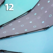 Зонт Три Слона L-3121 (D/25) 18759 Горошины, Голубой