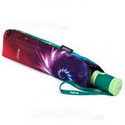 Зонт женский Amico 7114 16105 Радуга Пестрый (зеленая ручка) сатин