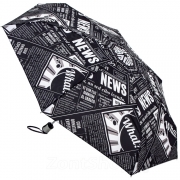 Зонт женский Amico 1173 16098 Газета Черный