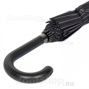 Зонт трость AMEYOKE L70-СH (20) Полоса, Черный