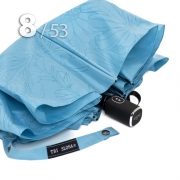 Зонт Три Слона L-4898 (C) 17909 Цветы Графика Голубой, компактный облегченный