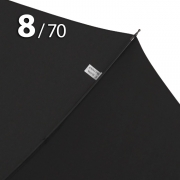 Зонт трость Три Слона M2710 Черный, ручка бамбук