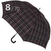 Зонт трость Три Слона M2182 (L) 11459 Клетка (гладкая ручка)