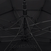 Зонт трость Ame Yoke L75 STORM (01) Черный (Двойной антиветер)