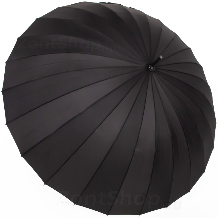 Зонт трость DAIS 7710 Черный, механика, 24 спицы