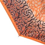 Зонт женский Doppler 74665 GFG19 15211 Кружевные цветы оранжевый (Carbon, сатин)