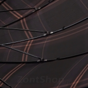 Большой зонт трость Ame Yoke L70-СH 16428 Черный в полоску