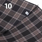 Зонт Три Слона M-6155 (17889) Клетка Черный, семейный с увеличенным куполом