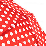 Зонт женский легкий мини Fulton L501 2237 Classics Red Spot Горох