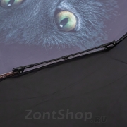 Легкий компактный зонт Nex 33721 16554 Черный кот
