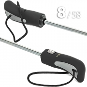 Зонт Три Слона M-8820 Черный двойные спицы